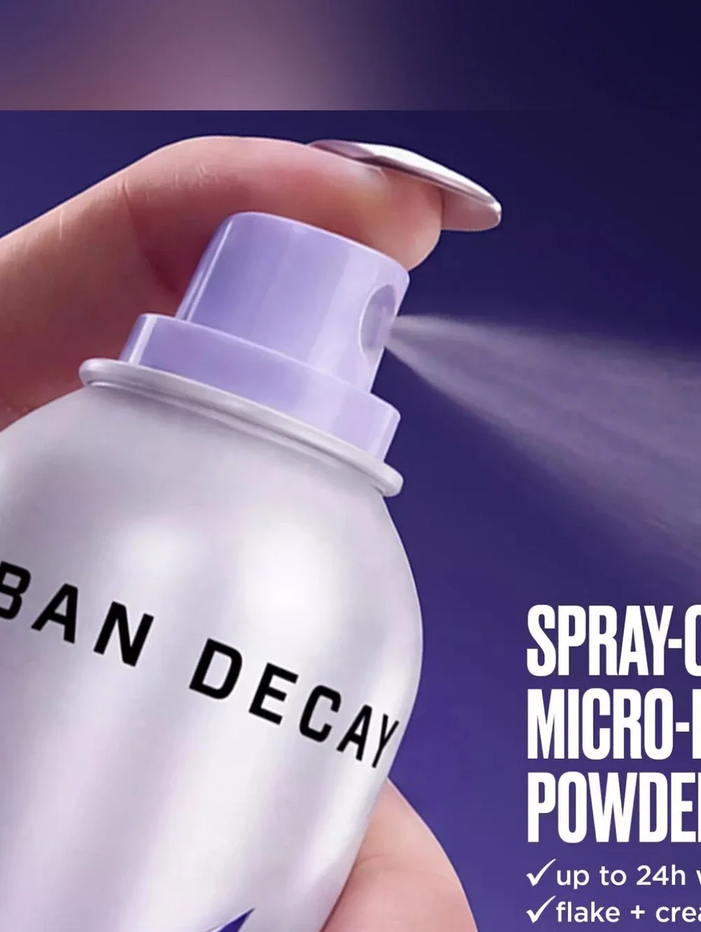 Urban Decay Ghosting Spray. Color:deep. Full Sized. Sprayed Once For Color Test